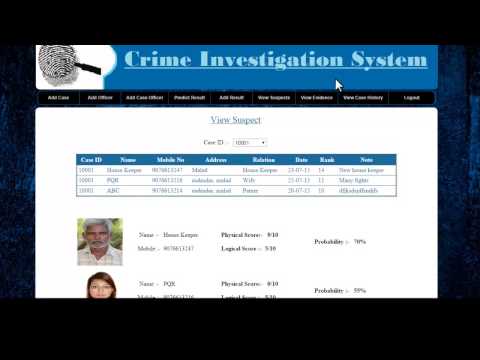 Criminal Investigation Tracker with Suspect Prediction