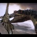Spinosaurus fishes for prey | Planet Dinosaur | BBC