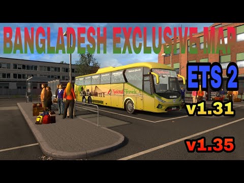 ETS2:DHAKA TO KOLKATA||NATIONAL TRAVELS|SCANIA K410[BANGLADESH EXCLUSIVE MAP]REVIEW+LINK