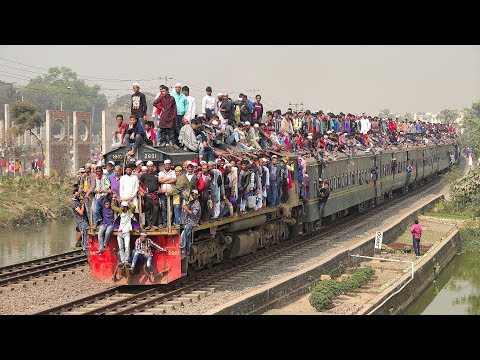 Most Crowded Train in the World- Bangladesh Railway