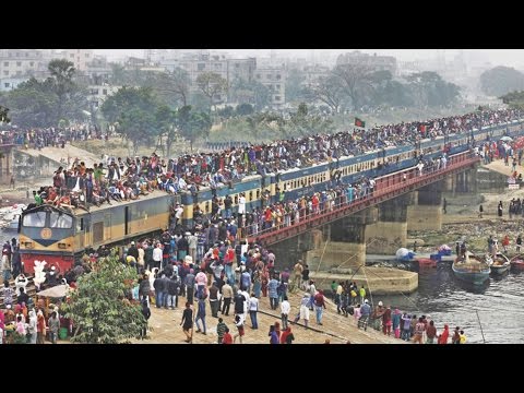 Compilation Of Train Top Traveling In Bangladesh