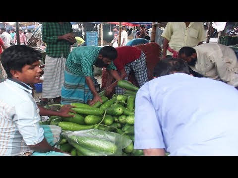 Vegetables Wholesale Market | Fresh Vegetable Market In Bangladesh | Travel Bangla 24 | Kacha Bazar