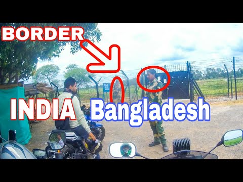 INDIA BANGLADESH BORDER । CROSSING BORDER BY BIKE!!!!!!!