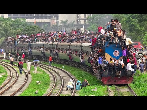 Most Packed Eid Festival Special Train of Bangladesh Railway