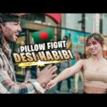 Bengali PILLOW FIGHTS With American Girls (Bangla Funny Video) | Desi Habibi