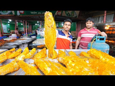 EXTREME Street Food in Bangladesh – WOW!!! WHOLE Fish BBQ Seafood + Street Food Tour of Old Dhaka!!!