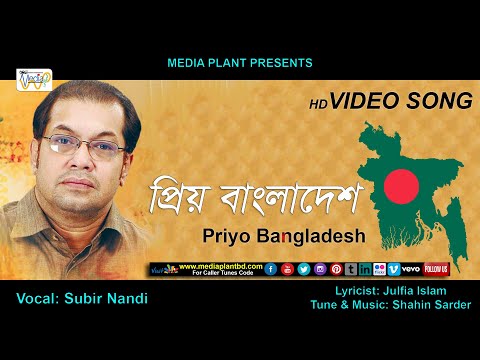 Priyo Bangladesh ! Subir Nandi | প্রিয় বাংলাদেশ | Video Song | New Bangla | Official Music Video