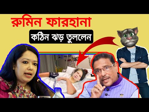ঝড় তুললেন রুমিন ফারহানা || Talking tom new Bangla funny video 2021 episode 107