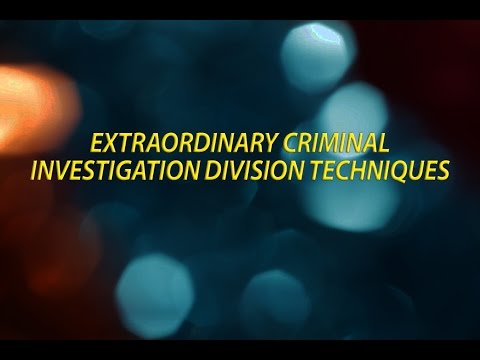 Extraordinary Criminal Investigation Division Techniques