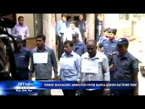 Three managers arrested over Bangladesh factory fire