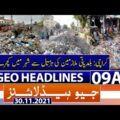 Geo Headlines 09 AM | Garbage in karachi | Corona Update | Smog | Pak Vs Ban | Test match | 30th Nov
