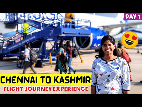 KASHMIR From Chennai | My Flight Journey Experience in Tamil | Tamil Travel Vlog | #kashmir {Day 1}