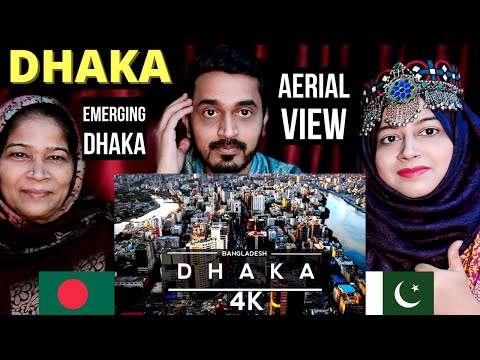 Pakistani Reaction on Dhaka , Bangladesh 🇧🇩 4K by drone Travel