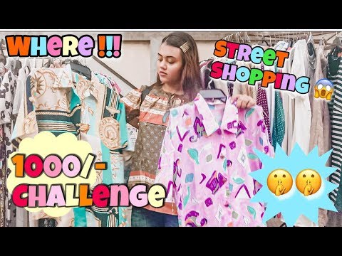 Cheapest Street Shopping in Bangladesh *1000 Taka Challenge * Tops, jeans, t-shirts for bdt 150/-