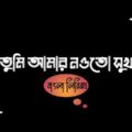 Bedona (বেদনা) লিরিক্স | Tumi amar noyto sukh | Black Screen Lyrics | Bangla Music Video 2022