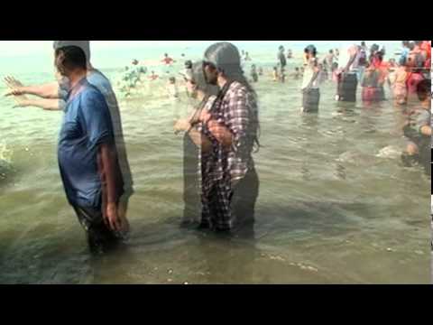 A happy family with there good friends at Cox's Bazar, Bangladesh