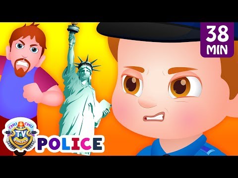 ChuChu TV Police Save the New York Souvenir Kids Gifts from Bad Guys | ChuChu TV Kids Videos