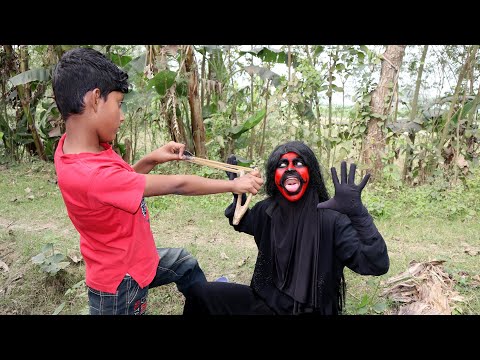 বাংলা ফানি ভিডিও Shaitan VS Child Hunter || Bangla Funny Video 2022 || Sayef Media