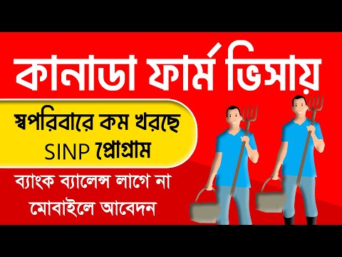 Canada Work Permit | Canada Visa | Canada Job Visa For Bangladeshi | SINP Application Process | SINP