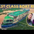 WE SLEPT ON A FIRST CLASS CRUISE SHIP IN BANGLADESH 🇧🇩  (MV Modhumoti full tour)