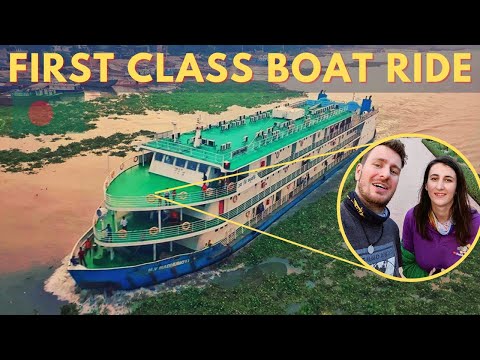 WE SLEPT ON A FIRST CLASS CRUISE SHIP IN BANGLADESH 🇧🇩  (MV Modhumoti full tour)