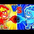 Hot vs Cold Phone Challenge  Learns Kids Safety Tips  Lion Family  Cartoon for Kids
