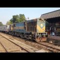 Shimanto Express (Khulna to Chilhati) Bangladesh railway, Jashore. Passengers travel.