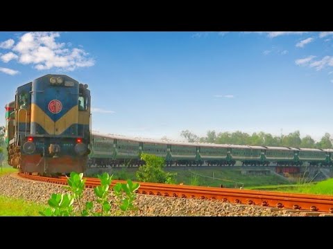 outstanding curve || Beautiful Railway curve Bangladesh || Panchagarh Express train