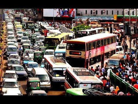 Vehicle Noise in Dhaka Street – Incredible Traffic in Dhaka, Bangladesh – Street View –