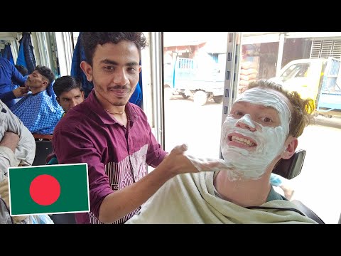 Bangladeshi Barber Experience in OLD DHAKA, BANGLADESH বাংলাদেশে বিদেশিরা