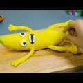 BANANA Animation | Make Perfect Baked Banana Cake – Stop Motion Cooking & Cooking ASMR Funny Video