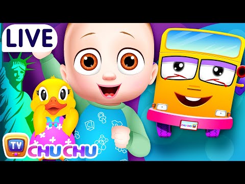 Wheels On The Bus + More ChuChu TV Nursery Rhymes & Kids Songs LIVE