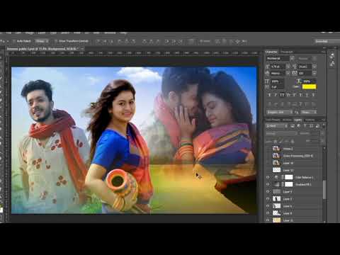 How to Make Bangla Music Video Thumbnail Posters l Photoshop Bangla Tutorial Untitled 4 720p