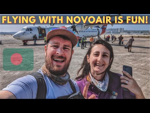 FIRST TIME WE TAKE A PLANE IN BANGLADESH 🇧🇩 Cox's Bazar Dhaka Domestic Flight with Novo Airlines