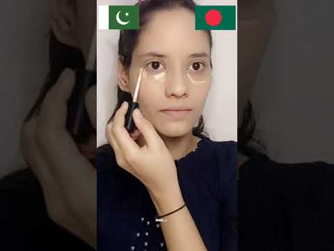 Pakistan 🇵🇰 vs Bangladesh 🇧🇩 makeup #Shorts