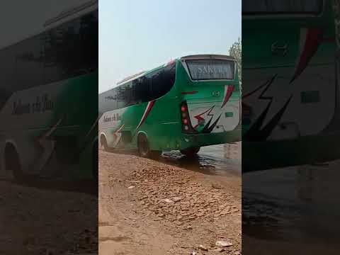 Bangladeshi Bus Sakura towards ferryghat #bus #shorts #race #bangladesh #busvideo #suspension #hanif