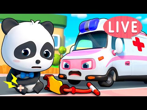 Police Car, Fire Truck, Ambulance, Monster Truck + More Nursery Rhymes | Kids Cartoon | BabyBus