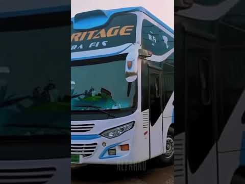 Bangladeshi Bus Heritage Travels Sleeper Coach ©Al Fahad #bus #shorts #bangladesh #busvideo #busrace