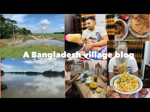 A Bangladesh village vlog 2/ hubby making  jalmori with recipe/ Bangladeshi blog sylheti vlog