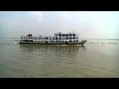 Traveling by launch from Chandpur to Dhaka, Bangladesh