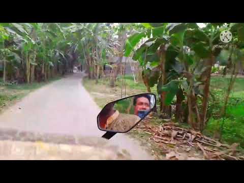 scooter travel in village road of Bangladesh