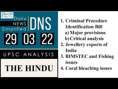 THE HINDU Analysis, 29 March 2022 (Daily Current Affairs for UPSC IAS) – DNS
