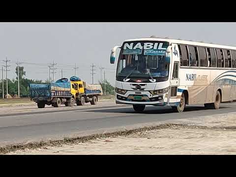 Nabil bus race Overtaking in bangladesh highway road