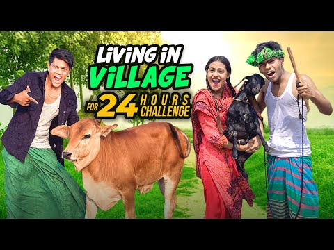২৪ ঘণ্টা গ্রামে থাকার প্রতিযোগিতা | Living In Village For 24 Hours Challenge | Rakib Hossain