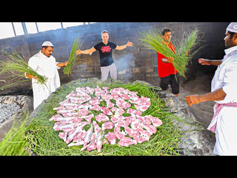 Most UNIQUE Street Food in Saudi Arabia – RARE Village Haneeth Making Process in DEEP South Saudi!