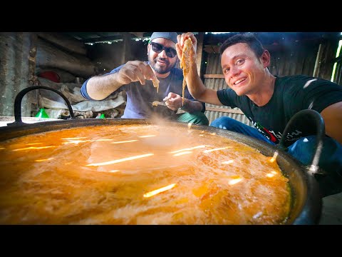 Village Food in Bangladesh!! GOLDEN JACUZZI + Huge Lunch in Rural Bangladesh!!