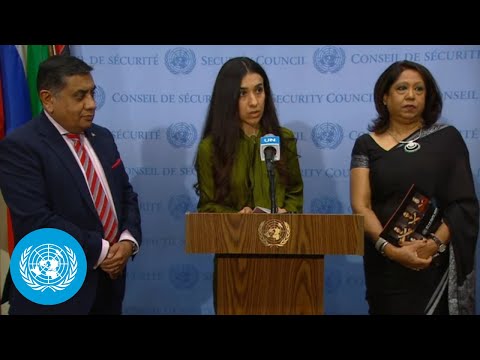UK, Nadia Murad & Pramila Patten on conflict-related sexual violence-Security Council Media Stakeout
