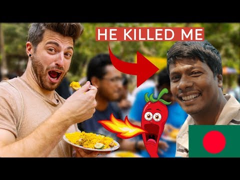 🇧🇩 Bangladesh Street Food KILLED ME!!! SPICY LEVEL 1000!!! with Tiham Traveler