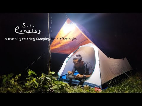 Solo Camping:Cooking, Relaxing after overnight alone sleeping.solo traveler Bangladesh.part-2