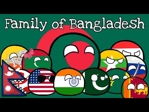 Countryball family of Bangladesh